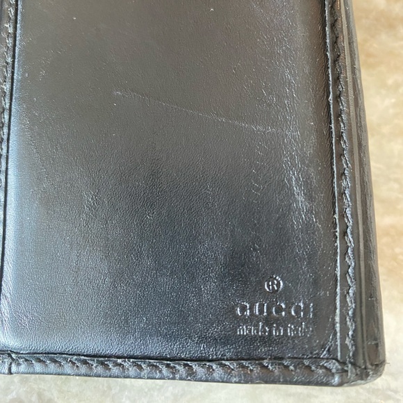 Gucci Black Guccissima Wallet w/ Dustbag & Box - Picture 6 of 12